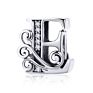 925 Sterling Silver Letter 26 Alphabet Pendant Designer Charms for Diy Bracelet Necklace Jewelry Making