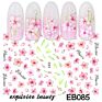 Arrivals Korea Nail Art Embossed Adhesive Non-Toxic Decorative Flower 3D Nail Sticker