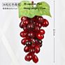 Artificial Grape Bunch Fake Grapes Vine Plastic Raisins Leaf Rattan Fruit Props Indoor Ceiling Decor Grape Leaves Artificial