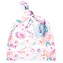 Babies Hat Organic Cotton Printing Newborn Beanie Top Knot Hats for Baby Boy Girl Cap