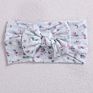 Baby Fruit Prints Soft Nylon Headbands Floral Bows Wide Turban Head Wraps Children Girls Hair Accessories