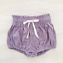 Baby Girls Boys Muslin Cotton Linen Blend Bloomer Loose Harem Bloomer Shorts