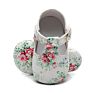 Baby Shoes Soft Sole Pu Leather Print Floral T-Bar Mary Jane Toddler Baby Moccasins Kids Princess Dress Shoes Footwear