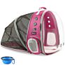 Beikott Transparent Space Capsule Travel Backpack Back Expandable Pet Carrier Backpack Bag for Small Cats Dogs and Birds Pets