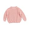 Boutique Casual Soft Thermal Kid Plain Sibling Pullover Sweater Matching Baby Girl and Boy