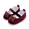 Bow Tie Lace Women's Shoes Velvet Smooth Dance Baby Princess Shoes