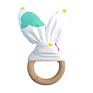 Bpa Free Food Grade Wooden Teething Toys Funny Silicone Baby Teether