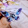 Brooch Accessories Royal Style Gem Butterfly Necklace Dual Brooch