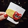 Cartoon Knitted Animals Fruit Hairpins Girls Kids Wool Hair Clips Accessories for Baby Barrettes