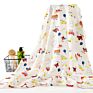 Cartoon Printing 100% Organic Cotton Muslin Baby Swaddle Blanket