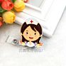 Cartoon Retractable Pull Badge Reel Card Badge Holder Reels for Doctor Dentist Nurse