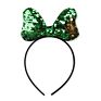 Children's Festival Headband,Double Sided Sequins Bow Girls Hair Band