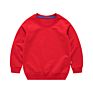 Children's O-Neck Pullover Print Black Sweatshirts