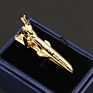 Chrome Stainless Tie Clips Guitar Lizard Dinosaur Bird Sword Pen Shape Tie Clip for Men Necktie Clips Pin for Mens Gift