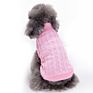 Classic Design Christmas Knitted 9 Colors Pet Accessories Clothes Solid Dog Sweater