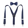 Classic Kids Boys and Girls Printed Polka Dots Suspenders with Bowties for Garments Accessories or Daily Decorations