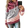 Color-Block Sweatsuit Women Pull over Hoodies