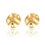 Color-Protected Copper Stud Earring Diy Jewelry Accessories Handmade Material Ring Square Curved Oval Large Geometry