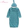 Cotton Jersey Newborn Sleeping Bag 0-6M Baby Safe Sleep Sack Knotted Baby Gown Unisex Newborn Baby Sleeping Bag