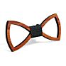 Creative Wooden Neckie Bow Tie for Men Handmade Customized Solid Wedding Wood Bowties Crafts Gifts