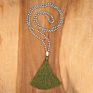 Crystal Knot Tassel Necklace Hand Woven Long Sweater Chain Buddha Head Pendant Women's Necklace