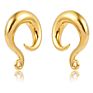 Customised Stainless Steel Twist Hooks Pvd Plating Ear Hanger Weights Ear Piercing Tunnels Stretcher