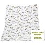 Customised White Designers Comfort Warm Quilt 4 Pack Bamboo Organic Cotton Baby Muslin Wrap Swaddle Blankets