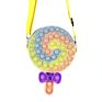 Cute Fruit Messenger Bag Fidget Toys Push Bubbles Silicone Purse Stress Relief Toys