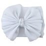 Cute Silk Solid Headband Bow Tie Baby Nylon Headband Hair Accessories Headwrap for Babies