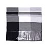 Designer Women Large Oversized Pashmina Buffalo Plaid Scarf Faux Cashmere Warm Scarf with Tassel