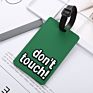 Don't Touch My Luggage Letters Print Luggage Tag T Soft Pvc Airplane Card Travel Baggage Tag