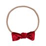 Elastic Velvet Bow Headband European and American Retro Baby Hair Accessories Pure Color Knotted Non-Marking Headband