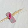 Embroidery Floral Leaf Snap Hair Clip Oval Square Fabric Sweet Retro Flower Hairpin Side Hair Clip Bb Clip for Women Girls