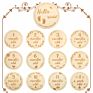 En71 13 Pieces Baby Monthly Milestone Wooden Cards Baby Registry & Shower Gifts Newborn Photography Props Double Sided