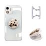 Epoxy round Finger Colorful Gold Foil Cell Phone Holder Socket Collapsible Mobile Phone Kickstand Grip for Smartphone Tablets