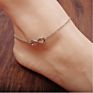 European Simple All-Match Alloy Pendant Anklet Jewelry
