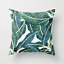 Fashionable Tropical Plant Polyester Hugging Pillow Case Office Fabric Sofa Cushion Cover Home Peach Skin Pillow Case