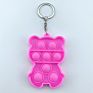 Fidget Toy Decompression Pressing Toy Silicone Base Multi Designs anti Stress Keychain Accessories