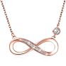 Fine Jewelry Designer S925 Real Silver Eight Earring Bracelet Women's Wedding Infinity Necklace Fine Jewelry Sets