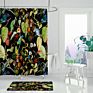 Flowers Printed Shower Curtains Bathroom Shower Curtain Waterproof Bath Screens Home Decorations Multi-Size Shower Curtains