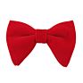 Formal Mens Solid Color 100% Velvet Oversize Bow Tie for Business Party