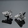 French Men's Shirt Metal Brass Enamel Cufflinks Bullet Gun Cool Cuff Links for Men