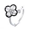 G418 Jewelry Personality Anti-Anxiety Fidget Rings Rose Flower Butterfly Women Spinning Ring