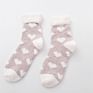 Girls Cute Pink Heart Cosy Socks Plush Slipper Valentine Gifts Socks Multi Color Fuzzy Socks Women