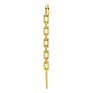 Gold Plated Copper Zircon Pearl Needle Leaves Hook Earjewelry Lightning Cuff Earrings Ear Wrap Crawlers