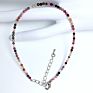 Handmade Gemstone Bracelet 2Mm Small Crystal Faceted Natural Gem Stone Beaded Adjustable Bracelet for Women Jewelry