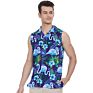 Hawaii Shirt for Men Floral Beach round Bottom Casual