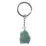 Healing Natural Opal Agates Quartz Stone Crystal Keychains Handbag Purse Holder Lovely Heart Dangle Pendulum Metal Key Chains