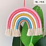 Home Decor Nordic Style Boho Cotton Rainbow Macrame Wall Hanging