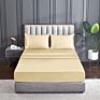 Home Textile Luxury Satin Sheet Sets - Extra Deep Pocket Sheet Sets Moisture Wicking, 4 Pieces Sheet Set